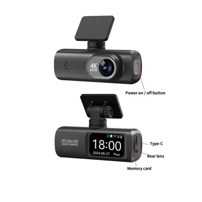 4K Front + Rear Dash Cam | Norvik Pro