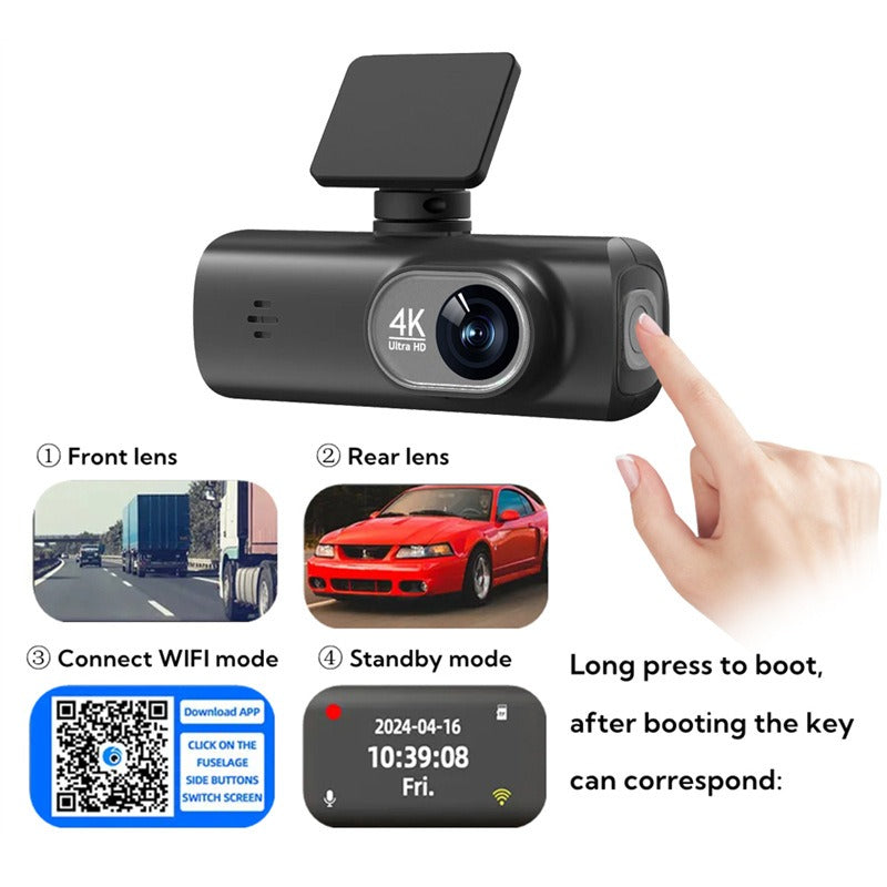 Norvik V22 4K Dual Dash Cam — Complete Kit