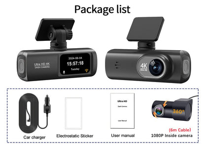 Norvik V22 4K Dual Dash Cam — Complete Kit